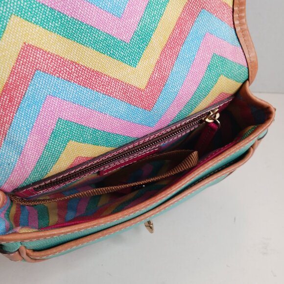 Dooney & Bourke Designer Teal Saddle Bag Flap Crossbody Purse Handbag - Picture 12 of 16